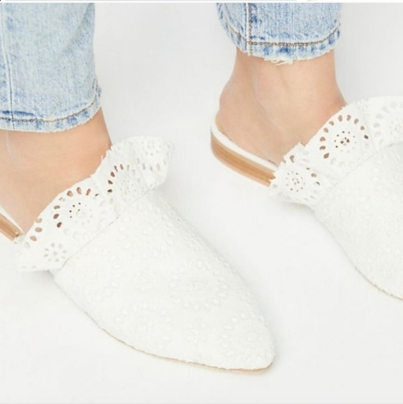 Free people lace mule slip on shoes  nwot size 6 - Picture 3 of 11